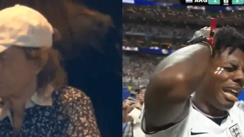 Mick Jagger e IShowSpeed viralizam como "pé-frios" após derrota da Inglaterra na Copa